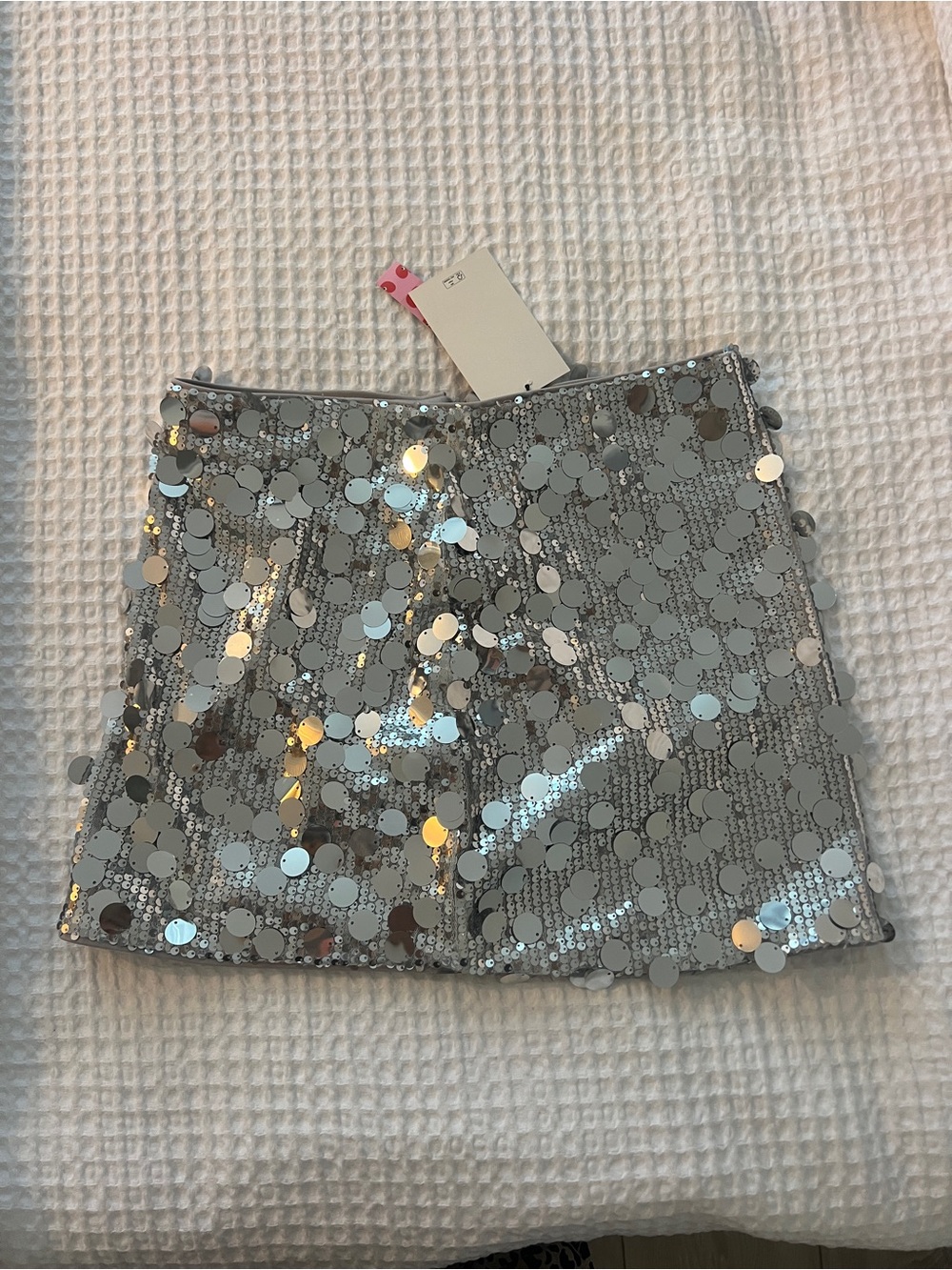 Cider Silver Sequin Skirt
